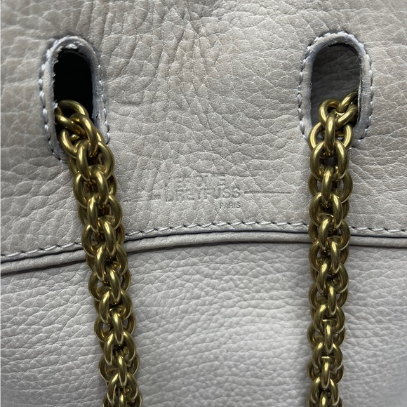 Jerome Dreyfuss | Gary Bucket Bag in Gray Nubuck Leather/Gold - Picture 8 of 13